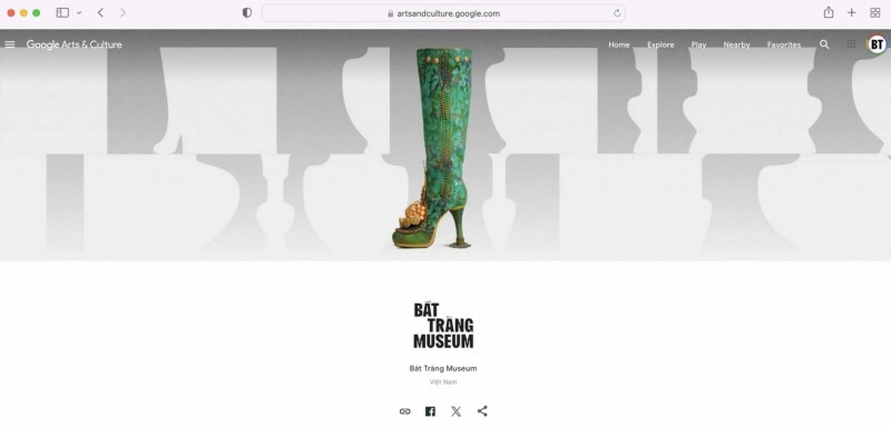 Bát Tràng Museum chính thức ra mắt trên nền tảng Google Arts & Culture