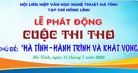 THỂ LỆ Cuộc thi Thơ trên Tạp chí Hồng Lĩnh