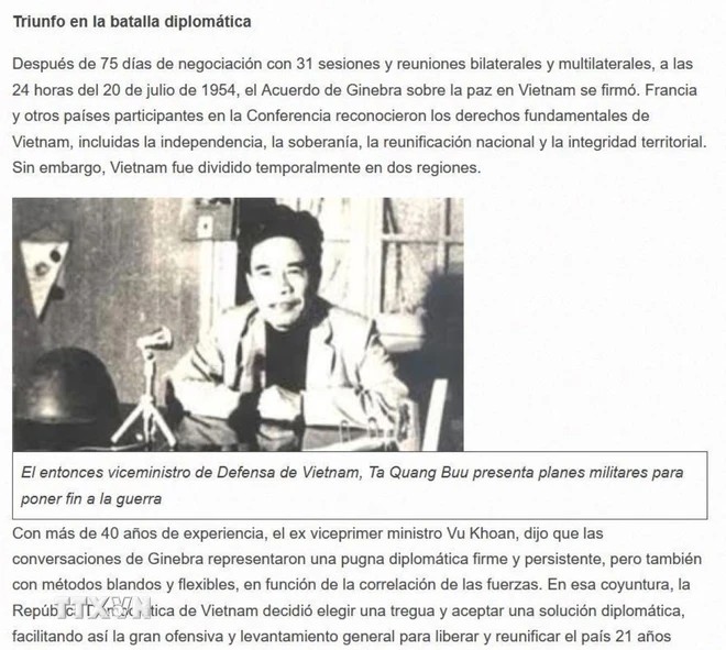 Truyền thông Argentina đánh giá cao ý nghĩa của Hiệp định Geneva năm 1954