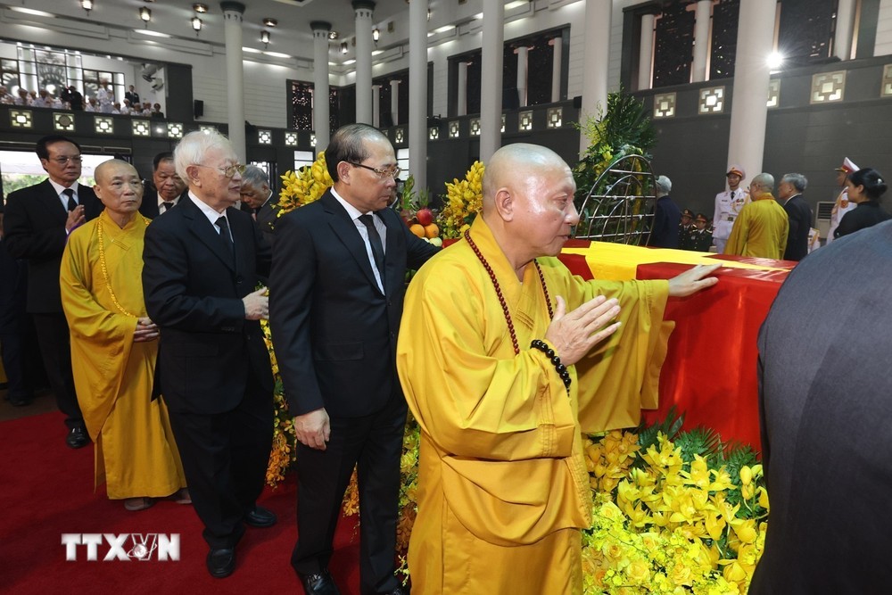 Đoàn Ủy ban Mặt trận Tổ quốc Việt Nam viếng Tổng Bí thư Nguyễn Phú Trọng