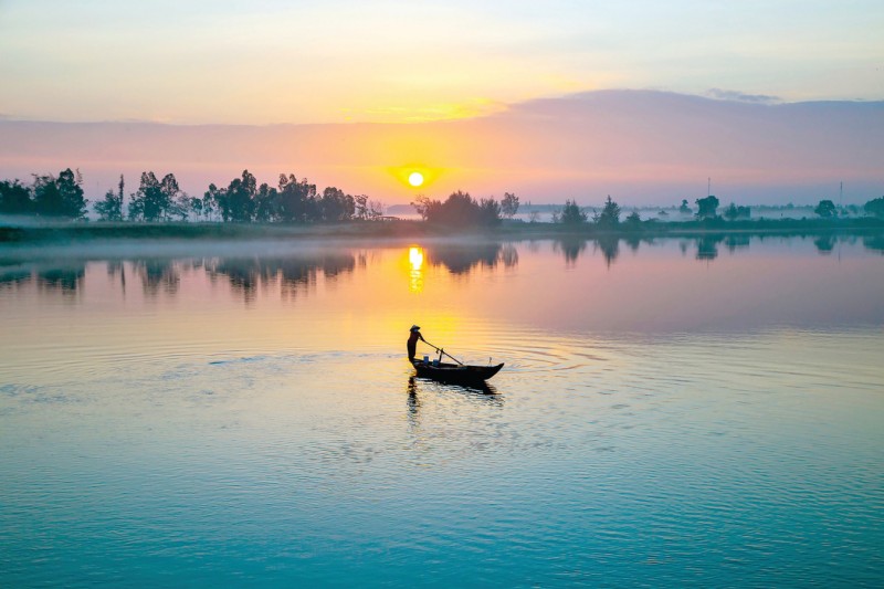 Những câu hò, điệu lý trữ tình ngân vang trên sông nước Thu Bồn, sâu xa là biểu hiện tính cách con người Quảng Nam. Ảnh: HUỲNH HÀ