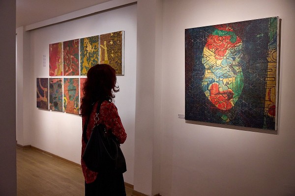 trien lam my thuat bat dau o moi noi cua hoa si nguyen the hung