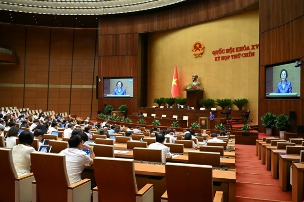 quoc hoi bieu quyet thong qua viec sap xep don vi hanh chinh cap tinh