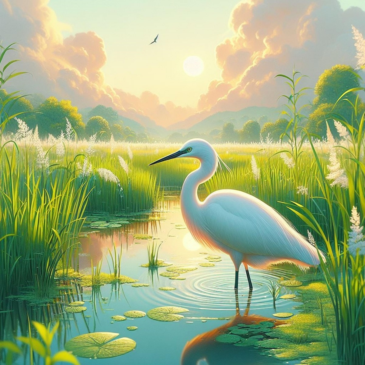 Cò con thương mẹ