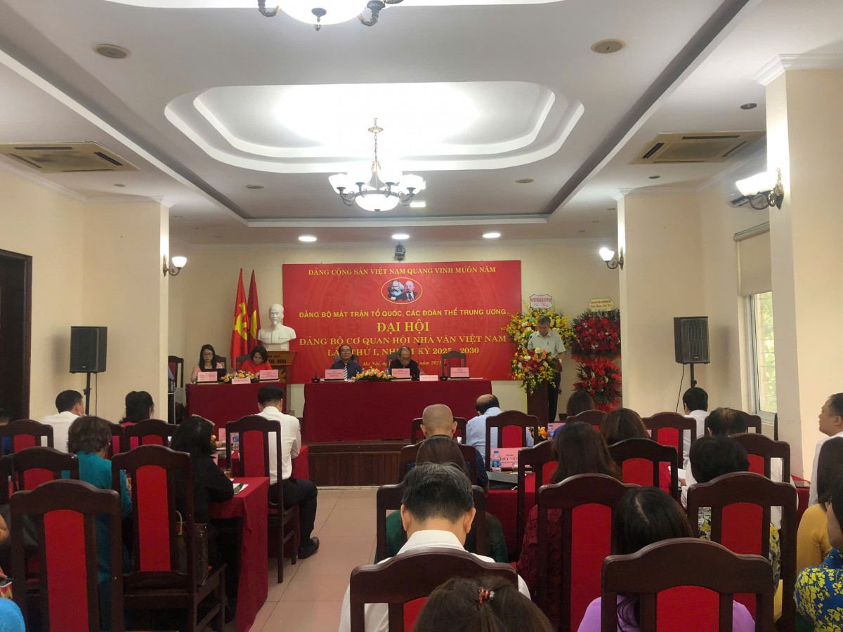 Đại hội Đảng Bộ cơ quan Hội Nhà văn Việt Nam lần thứ I, nhiệm kỳ 2025-2030