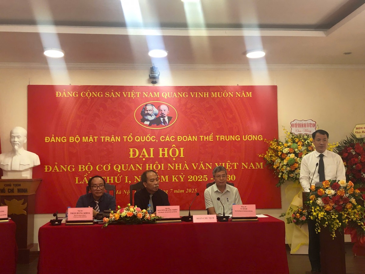 Đại hội Đảng Bộ cơ quan Hội Nhà văn Việt Nam lần thứ I, Nhiệm kỳ 2025-2030