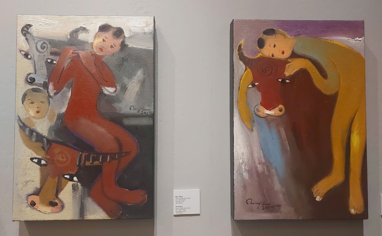 Các tác phẩm của họa sĩ Phạm Duy Quỳnh. Ảnh: BTC