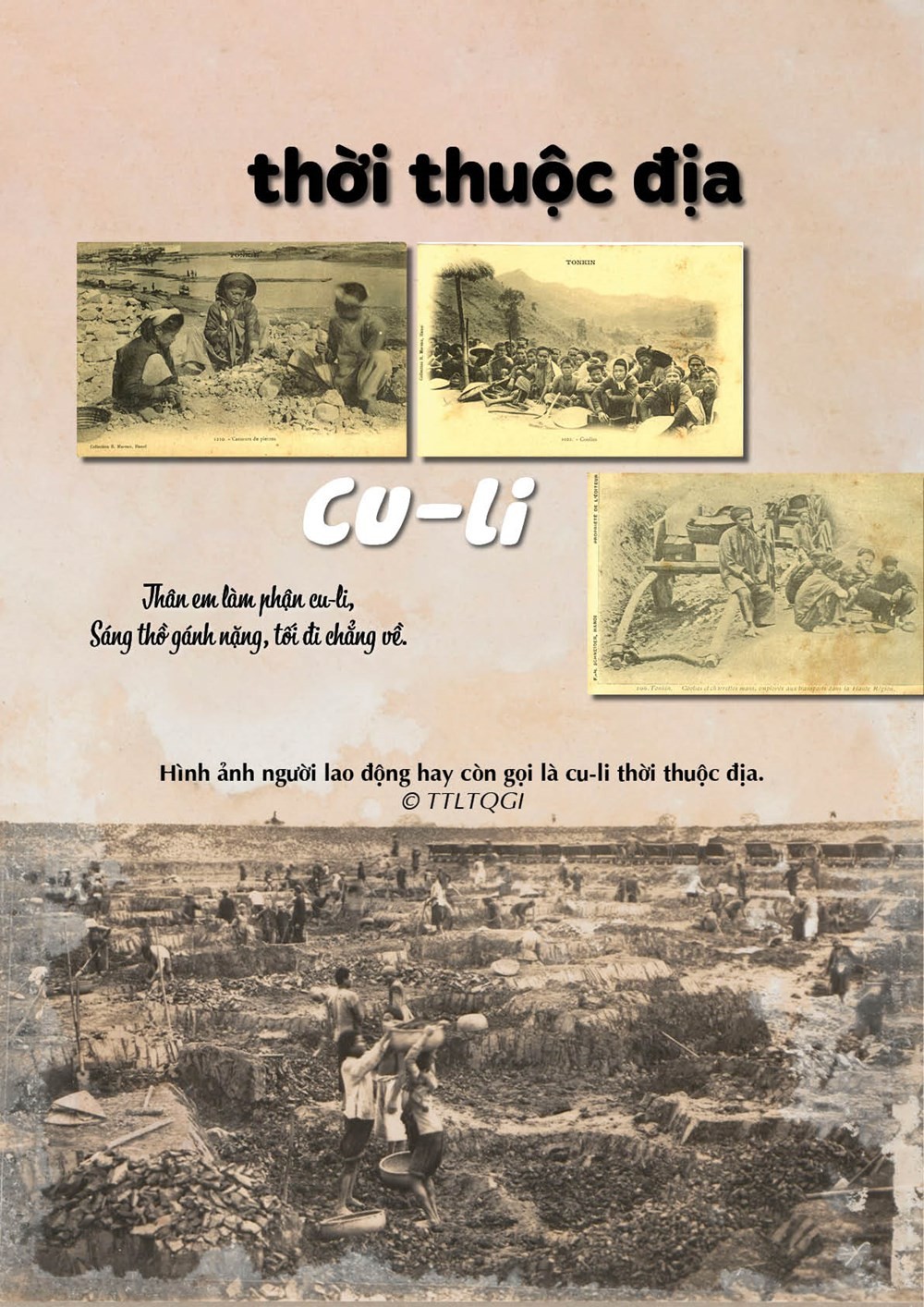 Hình ảnh người lao động thời thuộc địa