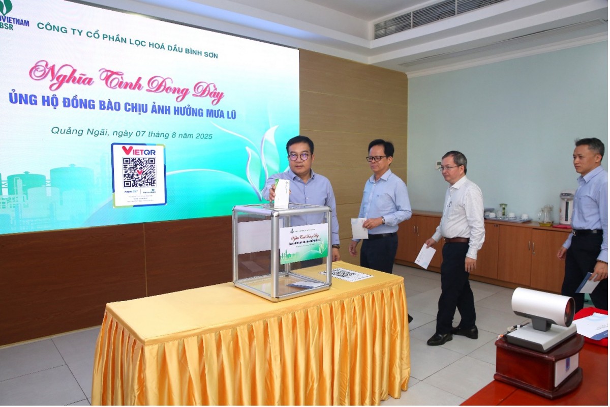 BSR ủng hộ đồng bào bị ảnh hưởng mưa bão ở Bắc Bộ và Bắc Trung Bộ