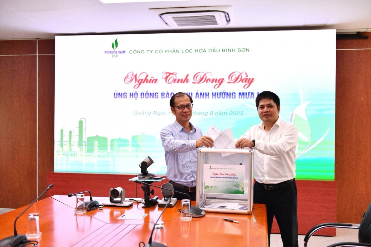 BSR ủng hộ đồng bào bị ảnh hưởng mưa bão ở Bắc Bộ và Bắc Trung Bộ