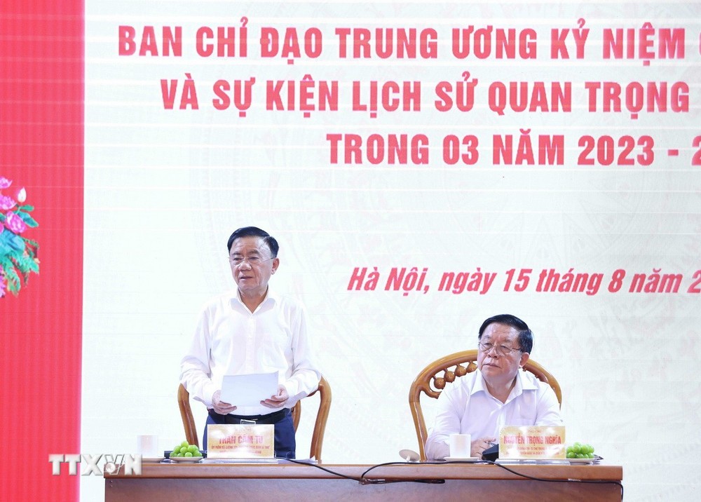 Ban chỉ đạo Trung ương họp về kỷ niệm các ngày lễ lớn, sự kiện quan trọng của đất nước