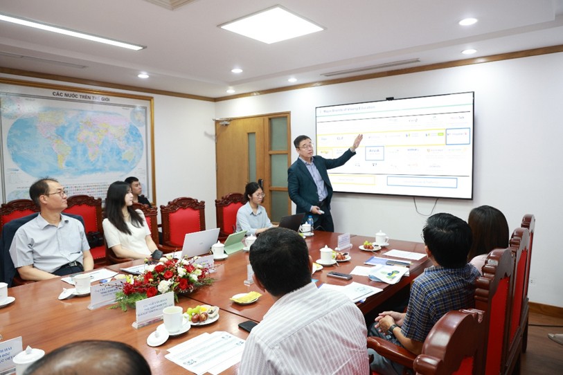 Nhà xuất bản Giáo dục Việt Nam tiếp đón và làm việc với Công ty Giáo dục Visang, Hàn Quốc