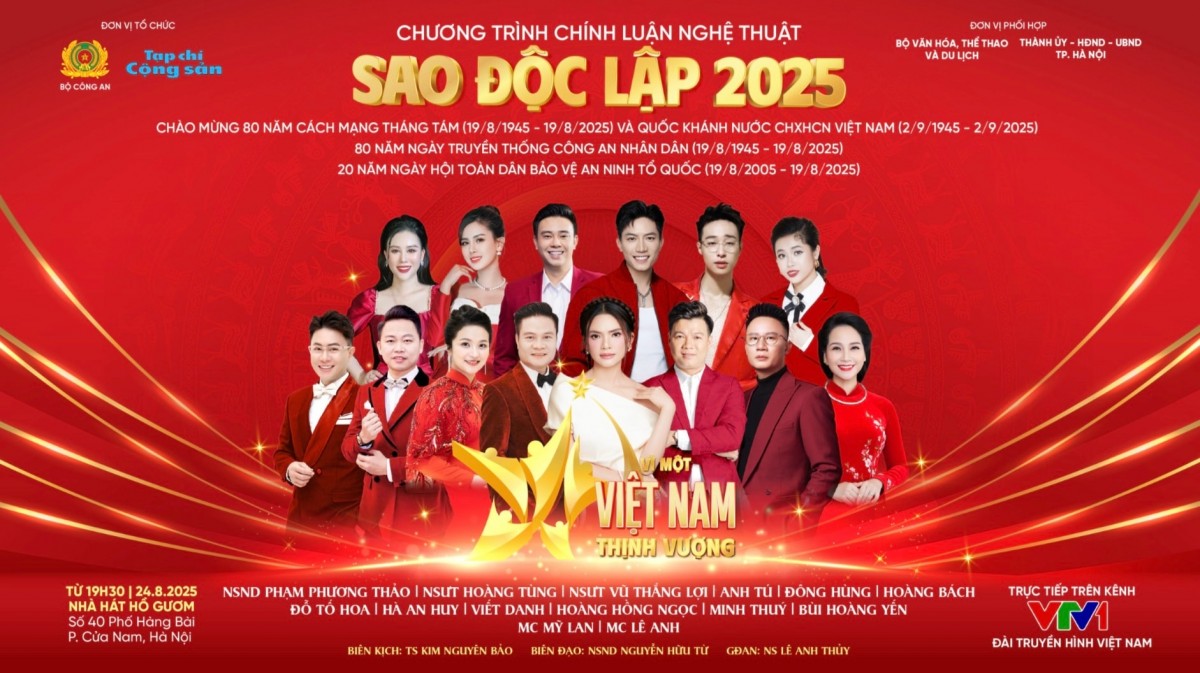 Chương trình nghệ thuật chính luận “Sao Độc lập” năm 2025