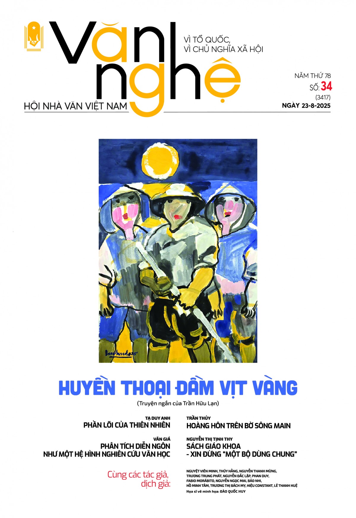 Mời độc giả đón đọc báo Văn nghệ số 34/2025
