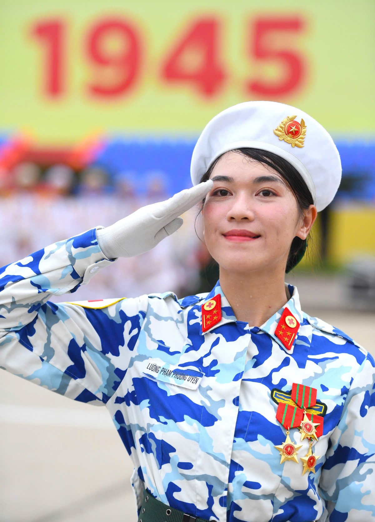 Ấn tượng với buổi hợp luyện diễu binh, diễu hành lần thứ Nhất mừng đại lễ 2/9