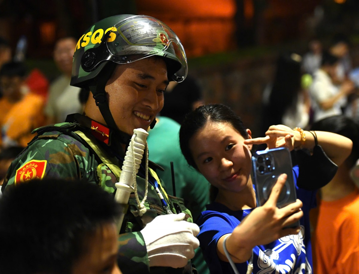 Ấn tượng với buổi hợp luyện diễu binh, diễu hành lần thứ Nhất mừng đại lễ 2/9