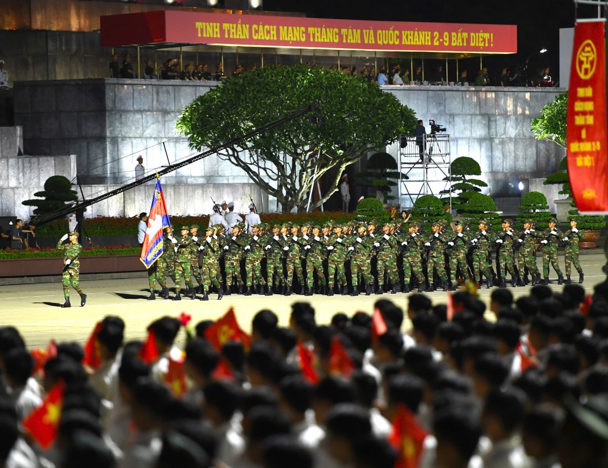 Ấn tượng với buổi hợp luyện diễu binh, diễu hành lần thứ Nhất mừng đại lễ 2/9