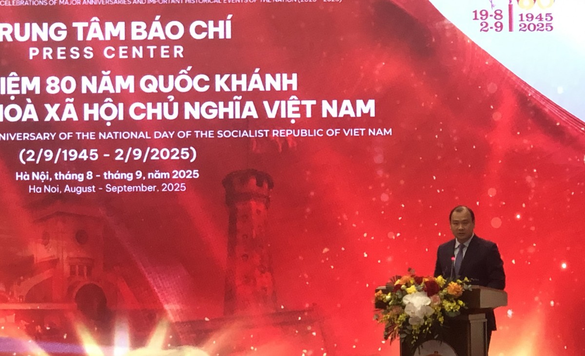 Khai trương Trung tâm Báo chí Kỷ niệm 80 năm Quốc khánh nước Cộng hòa Xã hội chủ nghĩa Việt Nam