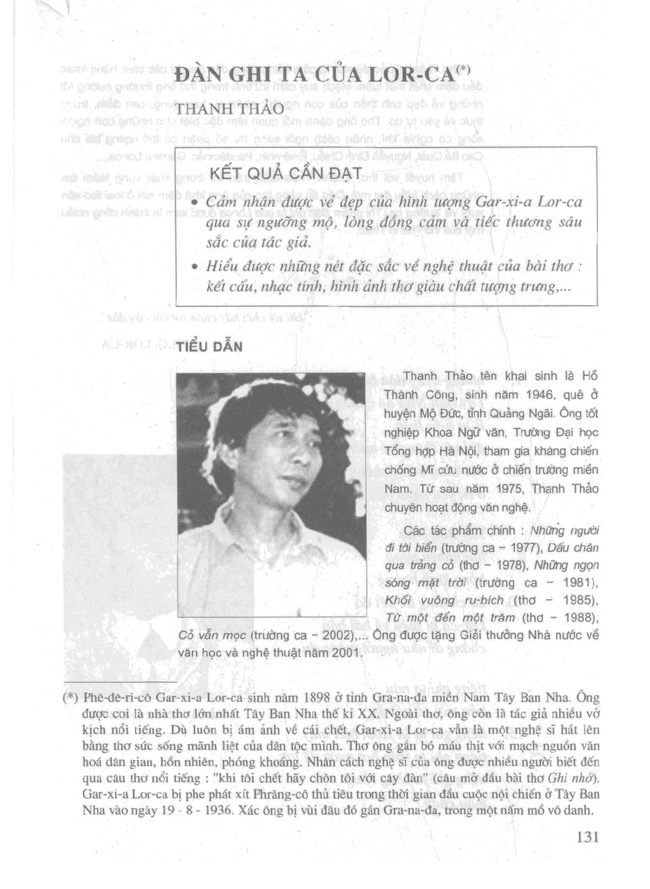 Hình tượng người lính trong trường ca Thanh Thảo