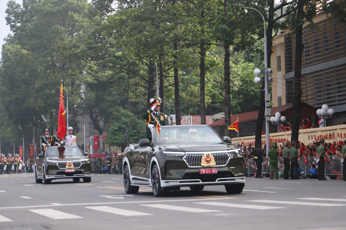Xe chỉ huy Lễ diễu binh, diễu hành của quân đội. Ảnh: VT