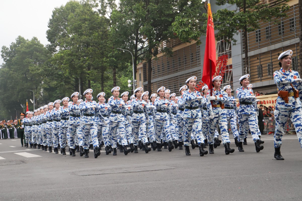 Khối nữ gìn giữ hòa bình LHQ. Ảnh: V.T