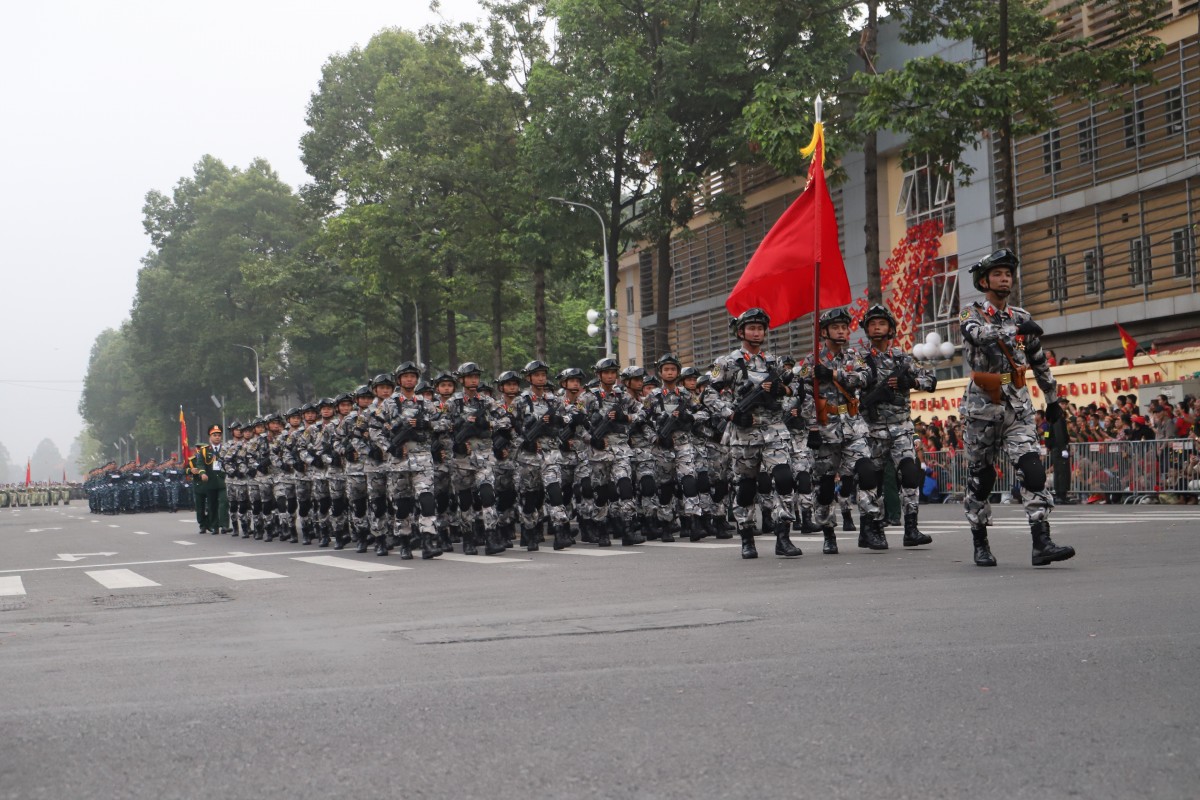 Khối cảnh sát đặc nhiệm. Ảnh: V.T