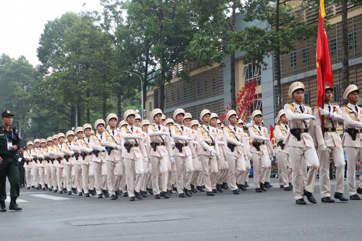 Khối cảnh vệ. Ảnh: V.T