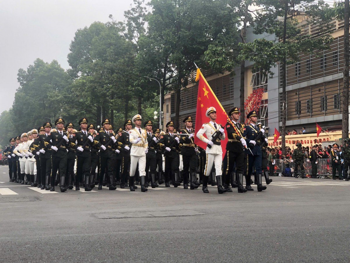 Khối quân đội Cộng hòa Nhân dân Trung Hoa. Ảnh: V.T