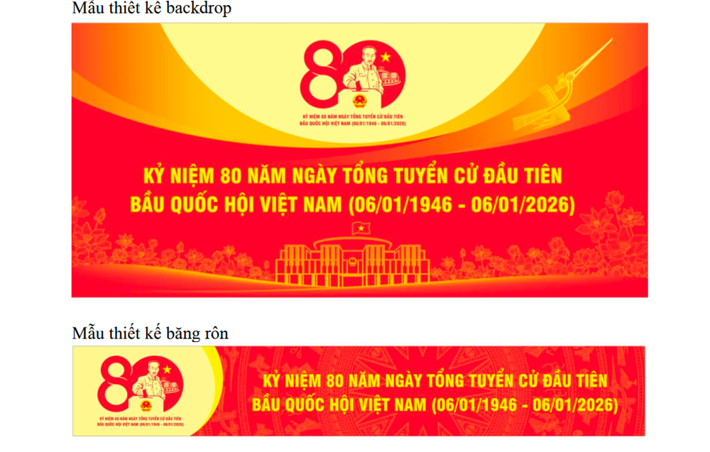 Công bố mẫu biểu trưng kỷ niệm 80 năm Quốc hội Việt Nam