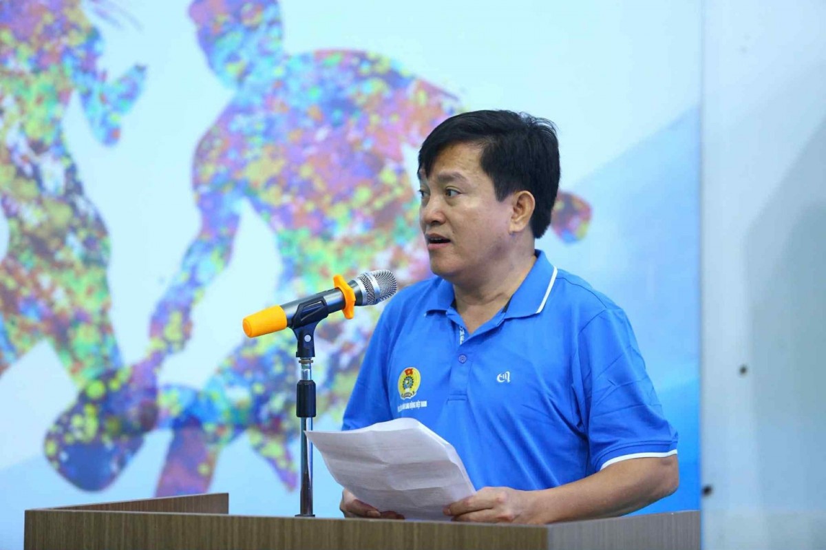 Đồng chí ông Nguyễn Xuân Hùng, Phó Chủ tịch Tổng LĐLĐVN. Ảnh: P.V