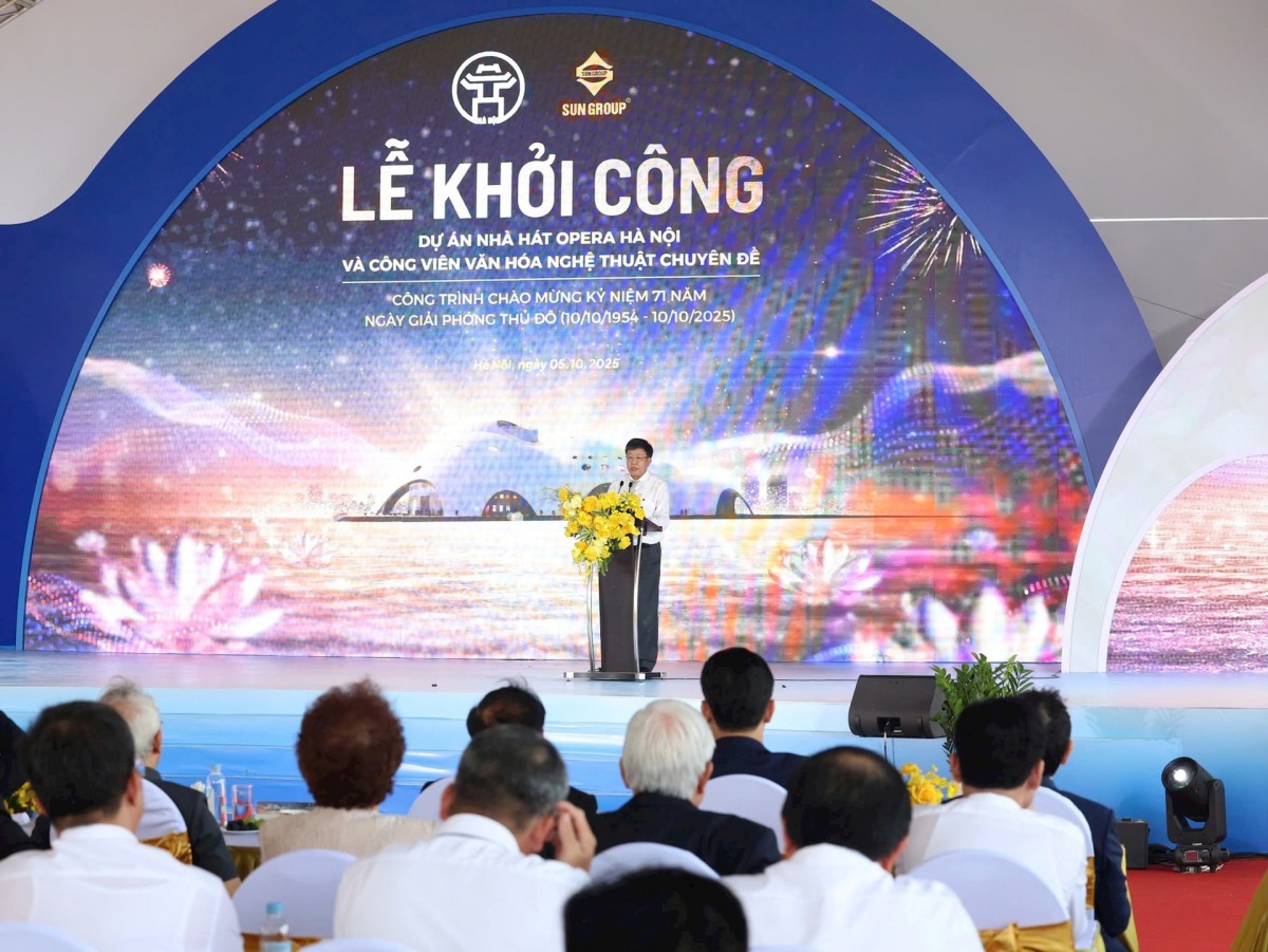 Khởi công Nhà hát Opera Hà Nội và Công viên văn hóa nghệ thuật chuyên đề bên Hồ Tây