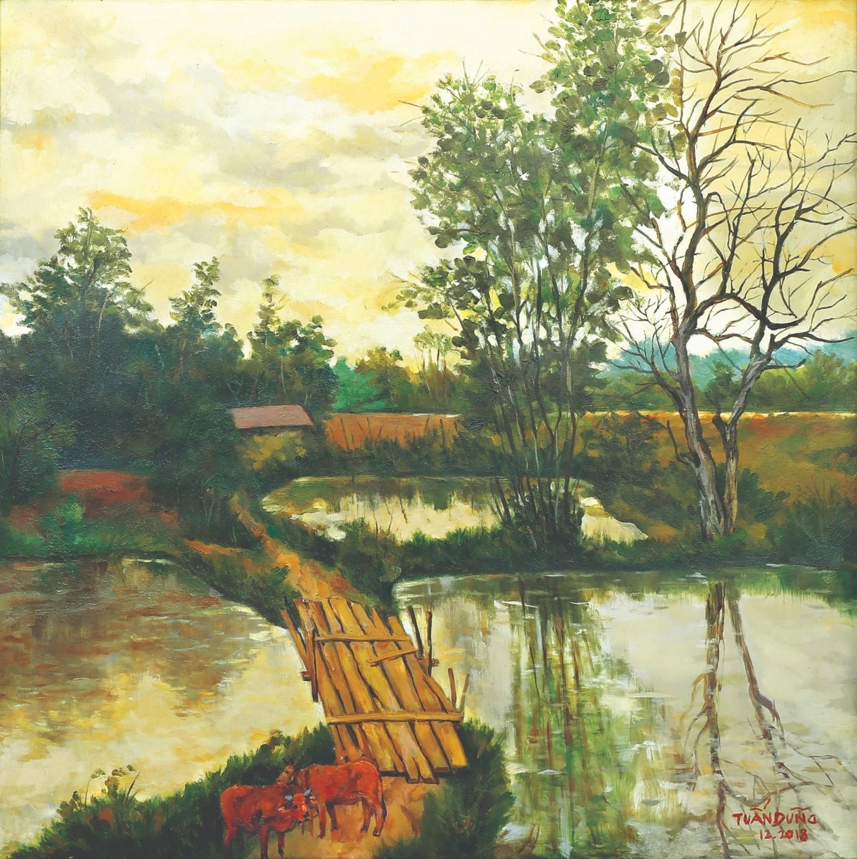 "Khoảnh trời riêng" - Cuộc đối thoại giữa họa sĩ Tuấn Dũng và thiên nhiên