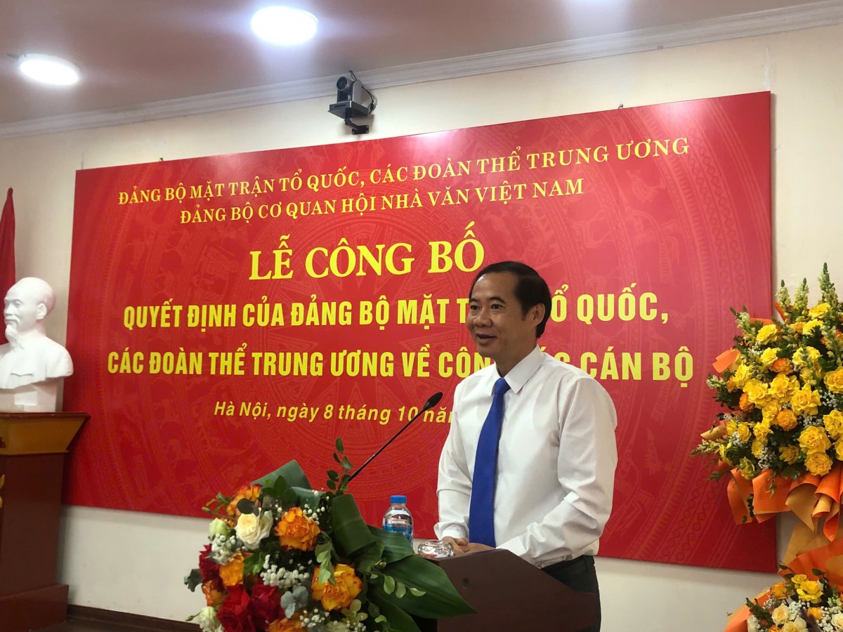 Lễ công bố quyết định của Đảng bộ MTTQ, các Đoàn thể trung ương về công tác cán bộ