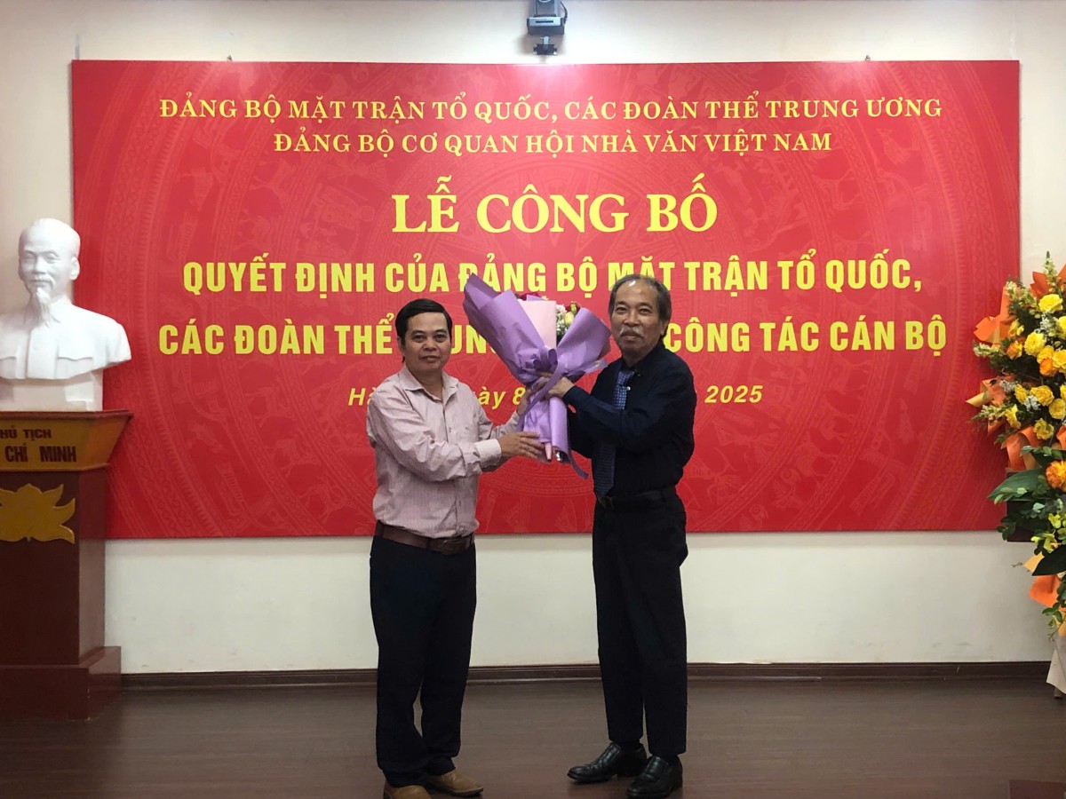 Lễ công bố quyết định của Đảng bộ MTTQ, các Đoàn thể trung ương về công tác cán bộ