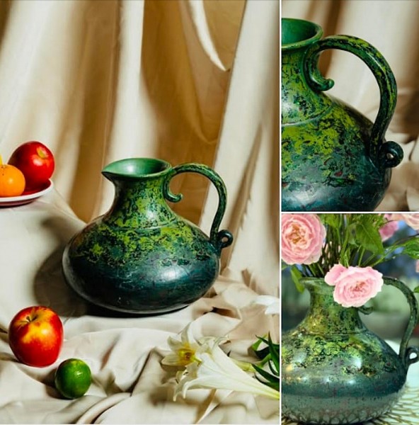 trien lam hoa son ta tren gom