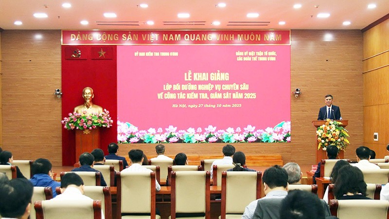 Khai giảng lớp bồi dưỡng nghiệp vụ chuyên sâu về kiểm tra và giám sát