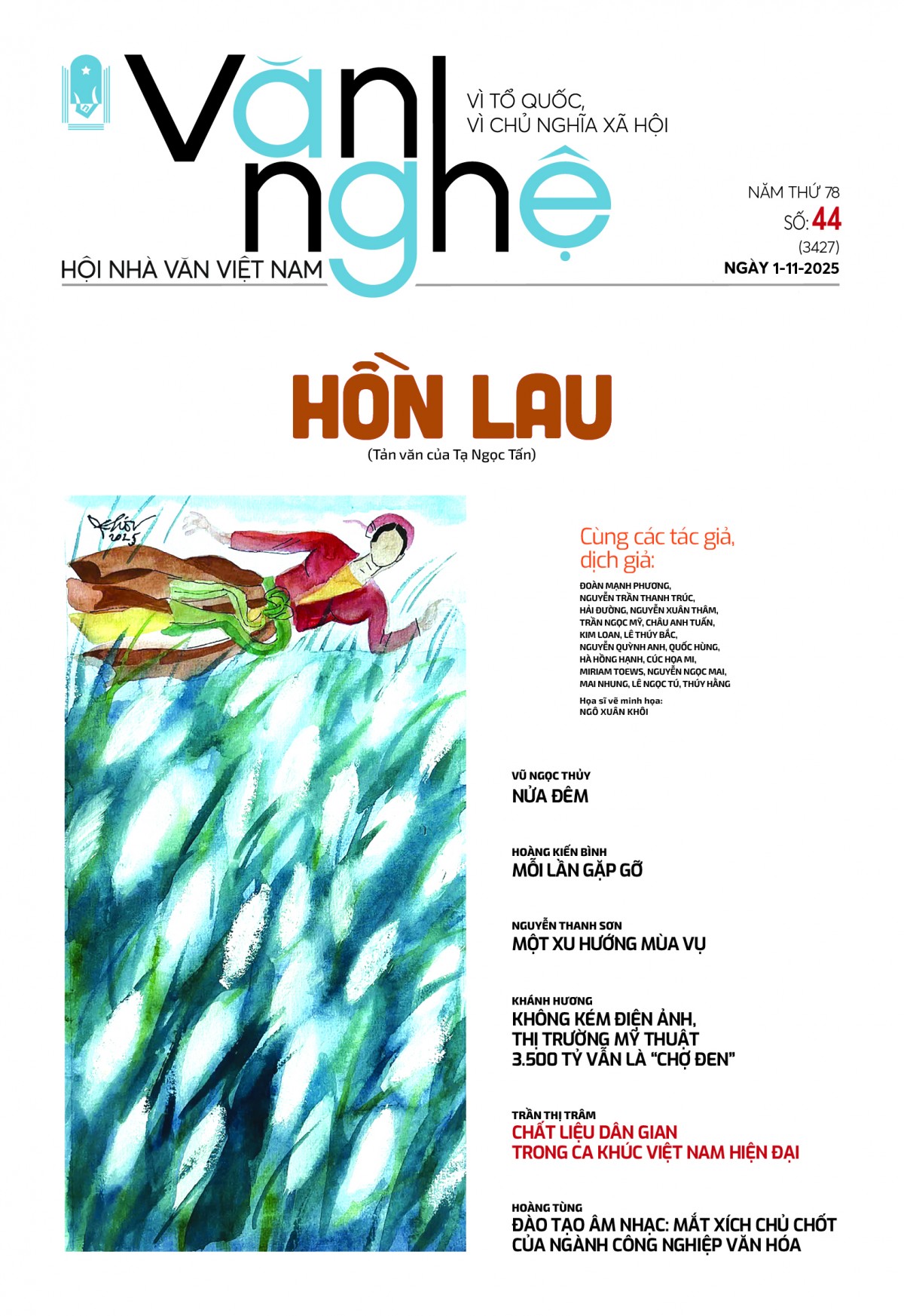 Mời quý vị đón đọc báo Văn nghệ số 44/2025