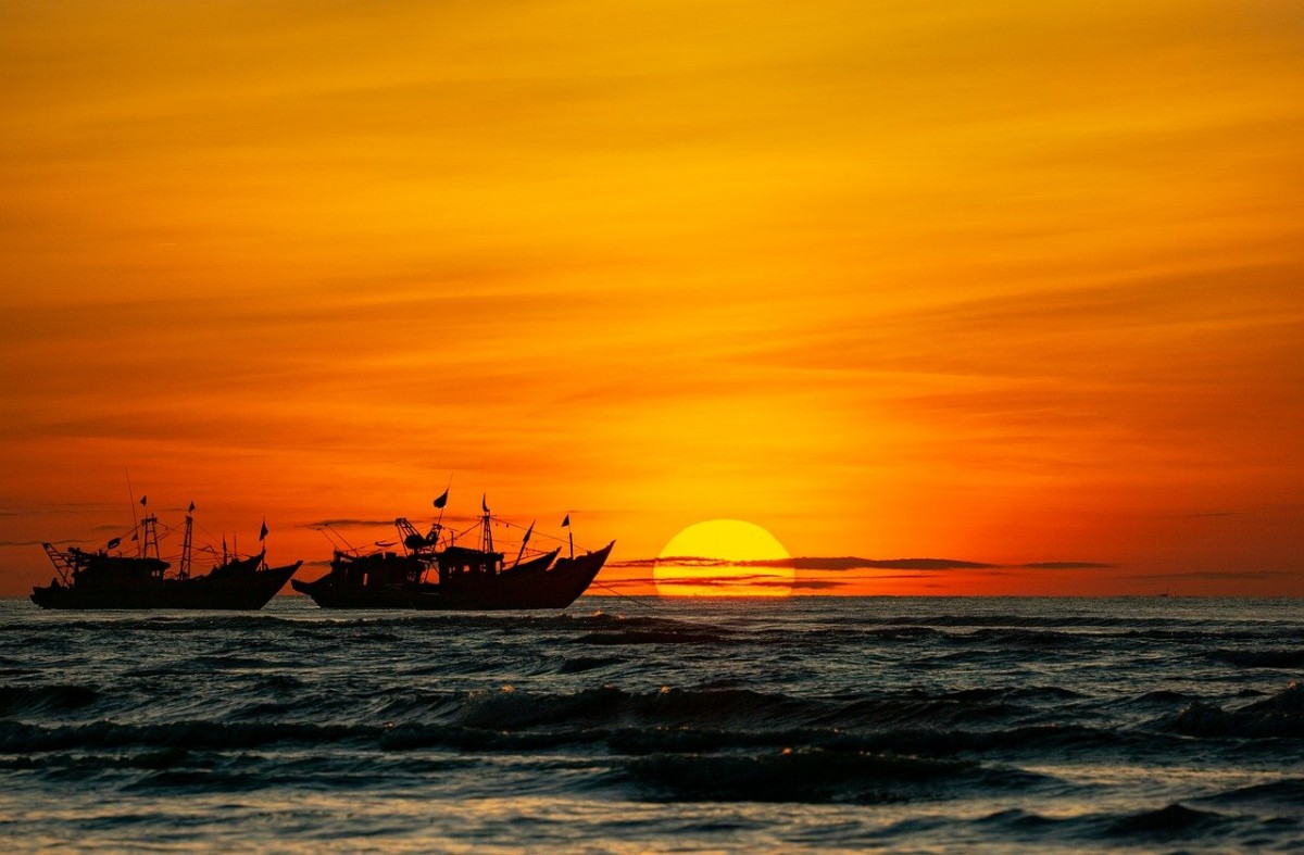 Bình minh đang lên