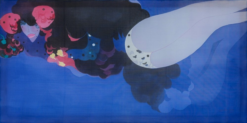 Sự hòa quyện giữa không gian sống và hội họa trong triển lãm “Lụa là”