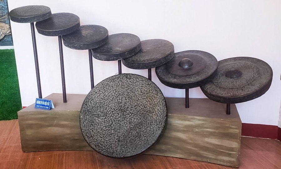 Bộ chiêng kơ đơ của người Gia Rai được đề nghị công nhận bảo vật quốc gia. Ảnh: Bảo tàng Pleiku