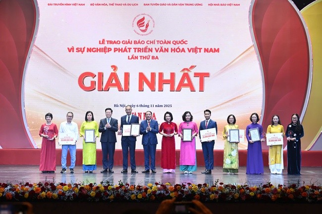 95 tác phẩm được vinh danh giải Báo chí “Vì sự nghiệp phát triển Văn hóa Việt Nam” lần thứ Ba