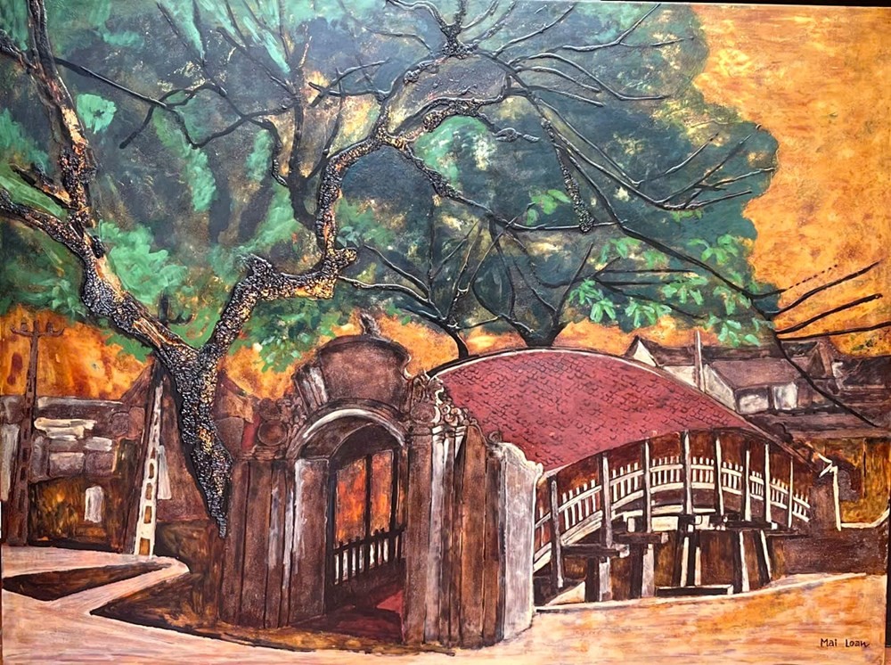 Cổng xưa - Nguyễn Mai Loan. Ảnh: BTC