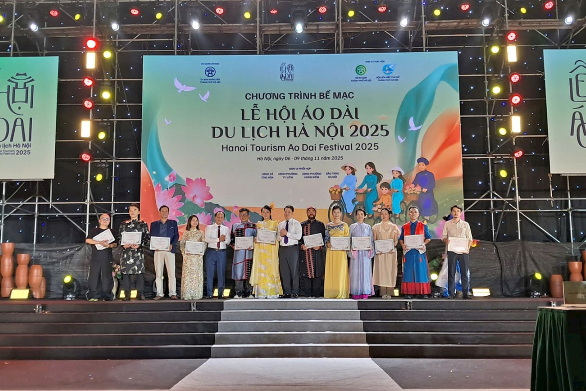 Bế mạc Lễ hội Áo dài du lịch 2025. Ảnh: BTC