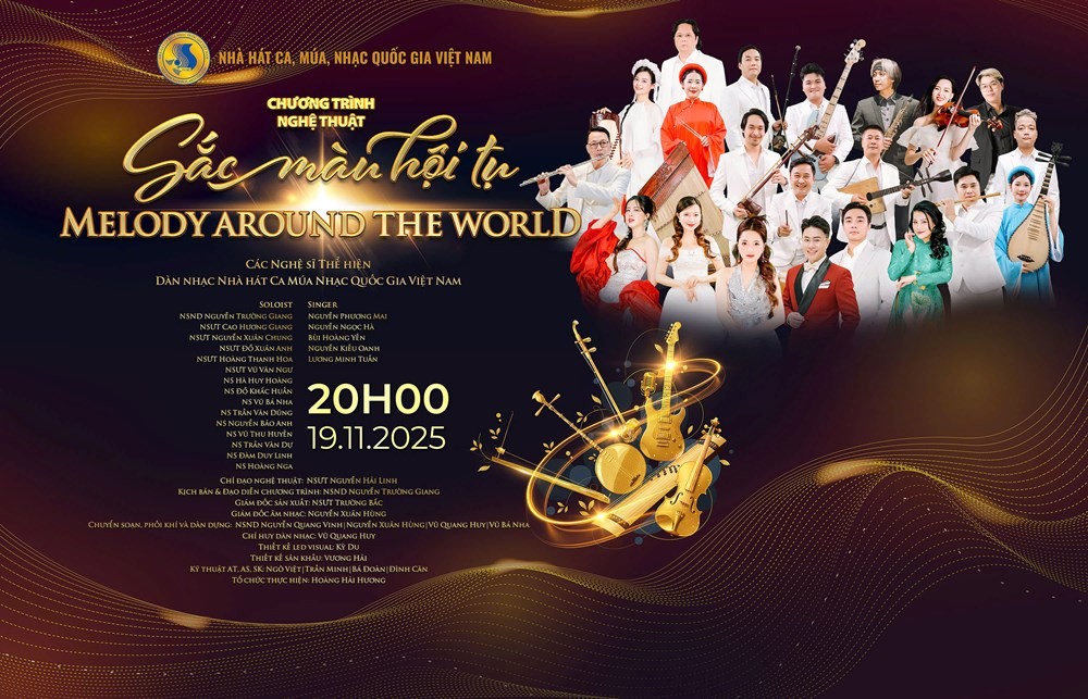 Sự Mới và Lạ của âm​ nhạc truyền thống qua “Sắc màu hội tụ – Melody around the world”