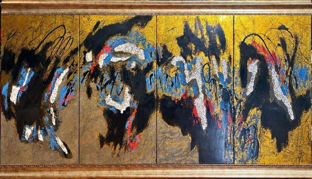 Một tác phẩm của Trần Ngọc Linh tại triển lãm