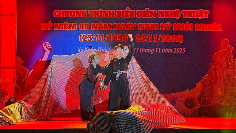 Hoạt cảnh Ngọn lửa phía nam. Ảnh: BTC