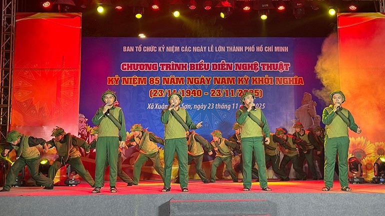 Một tiết mục trong chương trình. Ảnh: BTC