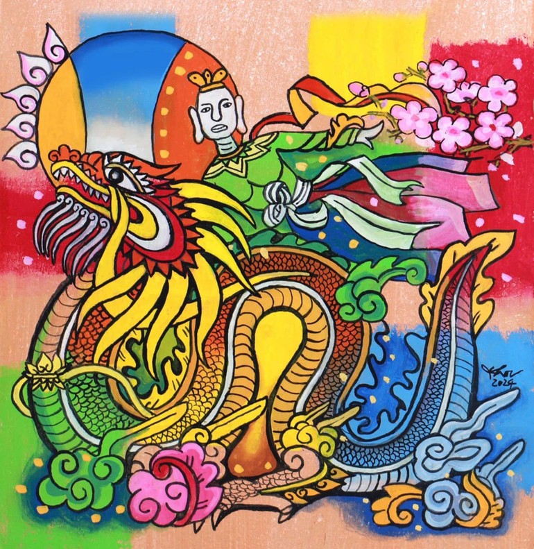 Tác phẩm của họa sĩ Ngô Xuân Khôi.