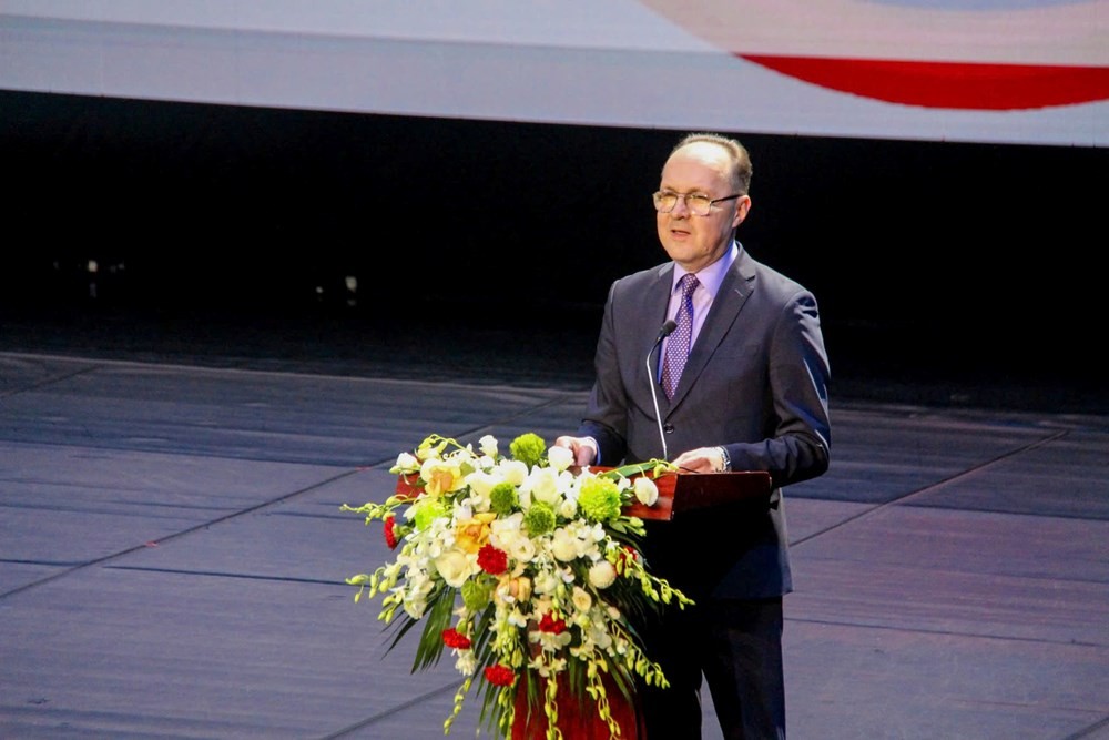 Đại sứ Nga tại Việt Nam Bezdetko Gennady Stepanovich phát biểu. Ảnh: BTC