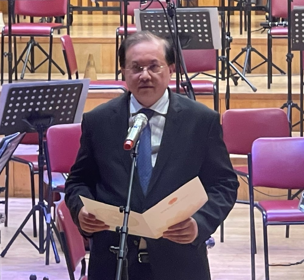 Thứ trưởng Bộ VHTTDL Tạ Quang Đông phát biểu chào mừng sự kiện. Ảnh: BTC